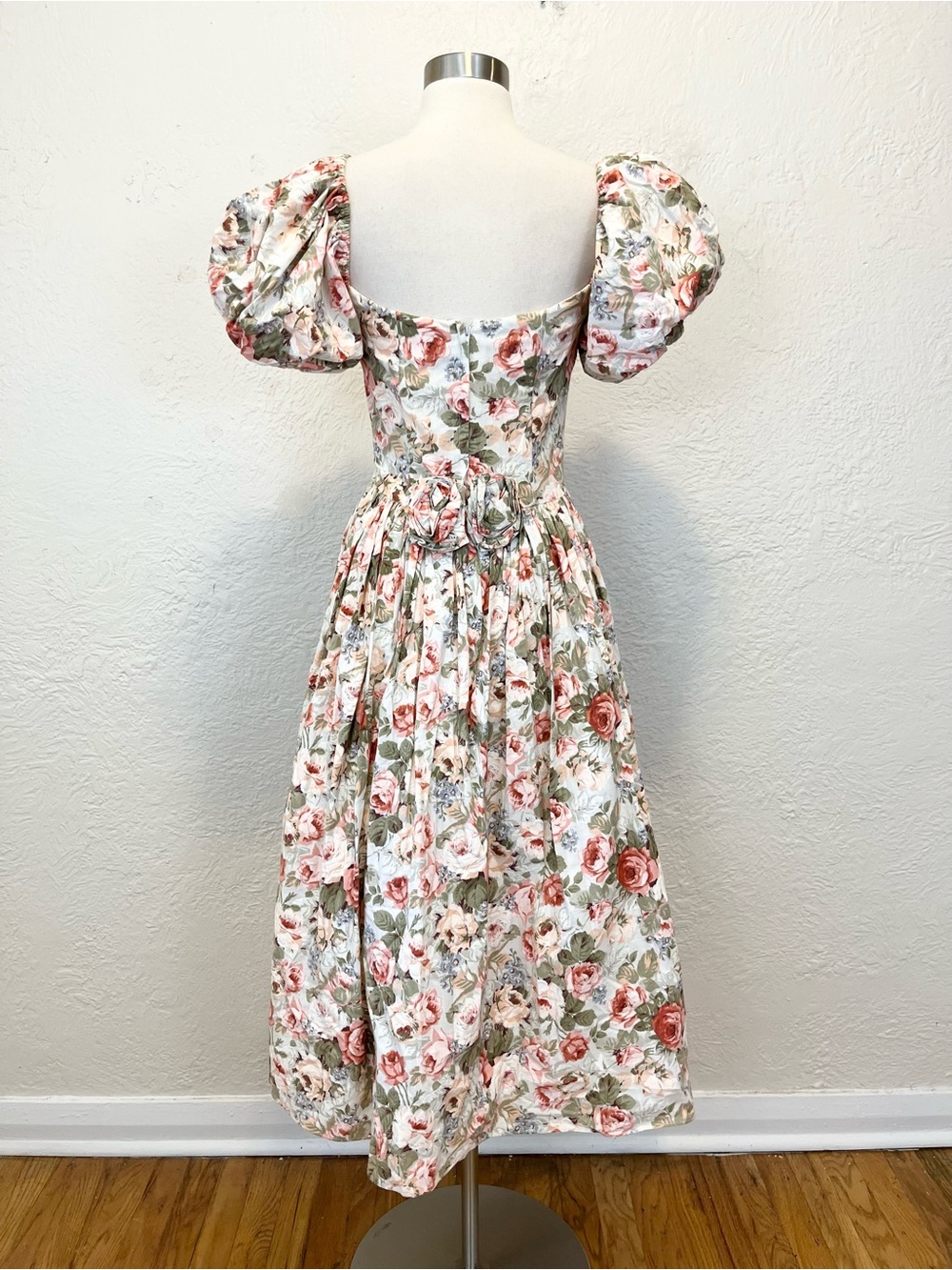 Vintage Jessica McClintock Dress Cottagecore Praire Floral Coquette size 6 XS/4 - Picture 6 of 15